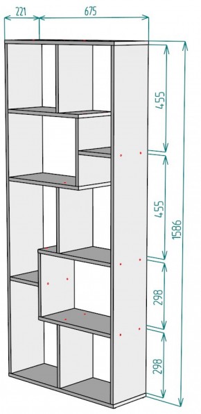 Стеллаж S8 (Белый) в Верхней Пышме - verhnyaya-pyshma.mebel-e96.ru