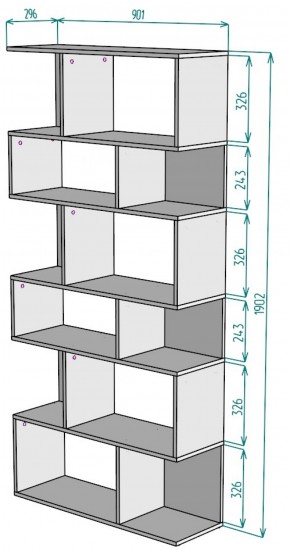 Стеллаж S9 (Белый) в Верхней Пышме - verhnyaya-pyshma.mebel-e96.ru