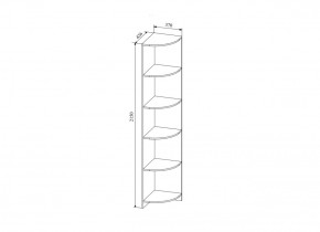 Стеллаж угловой  Сканди, СДУ370.1 (ДСВ) в Верхней Пышме - verhnyaya-pyshma.mebel-e96.ru