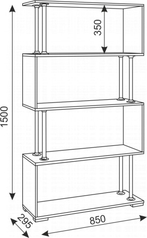 Стеллаж Зигзаг-2 (Риннер) в Верхней Пышме - verhnyaya-pyshma.mebel-e96.ru