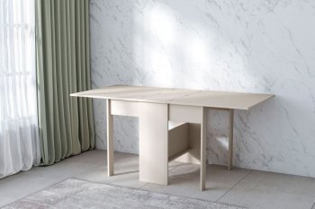 Стол-книжка ЛДСП Бодега белая (Диал) в Верхней Пышме - verhnyaya-pyshma.mebel-e96.ru