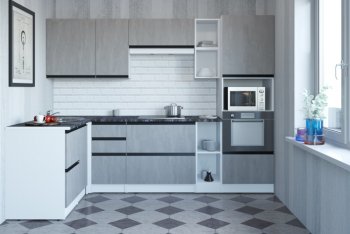 Кухонный гарнитур Сюита мега прайм 1500*2700 мм (Герда) в Верхней Пышме - verhnyaya-pyshma.mebel-e96.ru
