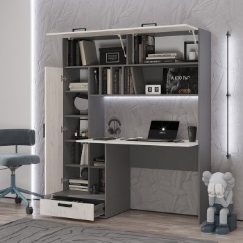 Стол компьютерный Техно графит/крафт  (БТС) в Верхней Пышме - verhnyaya-pyshma.mebel-e96.ru