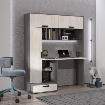 Стол компьютерный Техно графит/крафт  (БТС) в Верхней Пышме - verhnyaya-pyshma.mebel-e96.ru