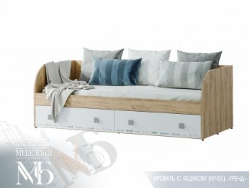 Кровать с ящиками Тренд LIGHT КР-01 (БТС) в Верхней Пышме - verhnyaya-pyshma.mebel-e96.ru | фото
