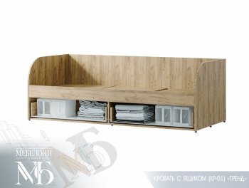 Кровать с ящиками Тренд LIGHT КР-01 (БТС) в Верхней Пышме - verhnyaya-pyshma.mebel-e96.ru