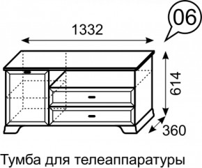 Тумба для телеаппаратуры Венеция 6 бодега в Верхней Пышме - verhnyaya-pyshma.mebel-e96.ru