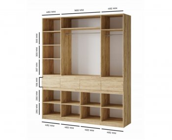 Шкаф 2000 мм Турин ЛДСП крафт серый/кашемир (ВВР) в Верхней Пышме - verhnyaya-pyshma.mebel-e96.ru