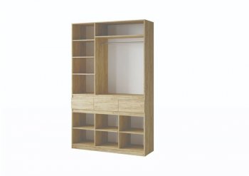 Шкаф 1500 мм Турин крафт/графит (ВВР) в Верхней Пышме - verhnyaya-pyshma.mebel-e96.ru