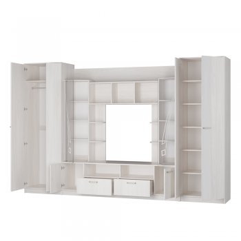 Стенка Венеция ясень белый (БТС) в Верхней Пышме - verhnyaya-pyshma.mebel-e96.ru