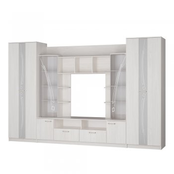 Стенка Венеция ясень белый (БТС) в Верхней Пышме - verhnyaya-pyshma.mebel-e96.ru