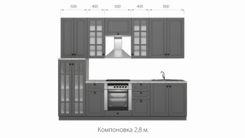 Кухонный гарнитур Верона 2800 мм в Верхней Пышме - verhnyaya-pyshma.mebel-e96.ru