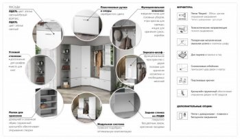 Прихожая Виола сонома/белый (Имп) в Верхней Пышме - verhnyaya-pyshma.mebel-e96.ru