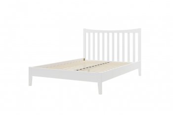 Кровать из массива Виола белый античный (БМ) в Верхней Пышме - verhnyaya-pyshma.mebel-e96.ru