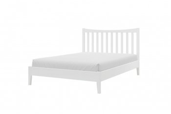 Кровать из массива Виола белый античный (БМ) в Верхней Пышме - verhnyaya-pyshma.mebel-e96.ru