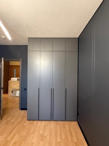 Шкаф 1600 мм 4-х створчатый Норд с антресолью графит (Миф) в Верхней Пышме - verhnyaya-pyshma.mebel-e96.ru