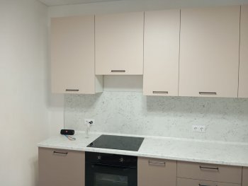 Кухонный гарнитур высокий Латте 3000 мм, Стол. 38 мм в Верхней Пышме - verhnyaya-pyshma.mebel-e96.ru